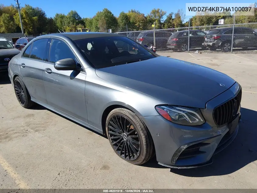MERCEDES E-KLASSE 2017, VIN WDDZF4KB7HA100037