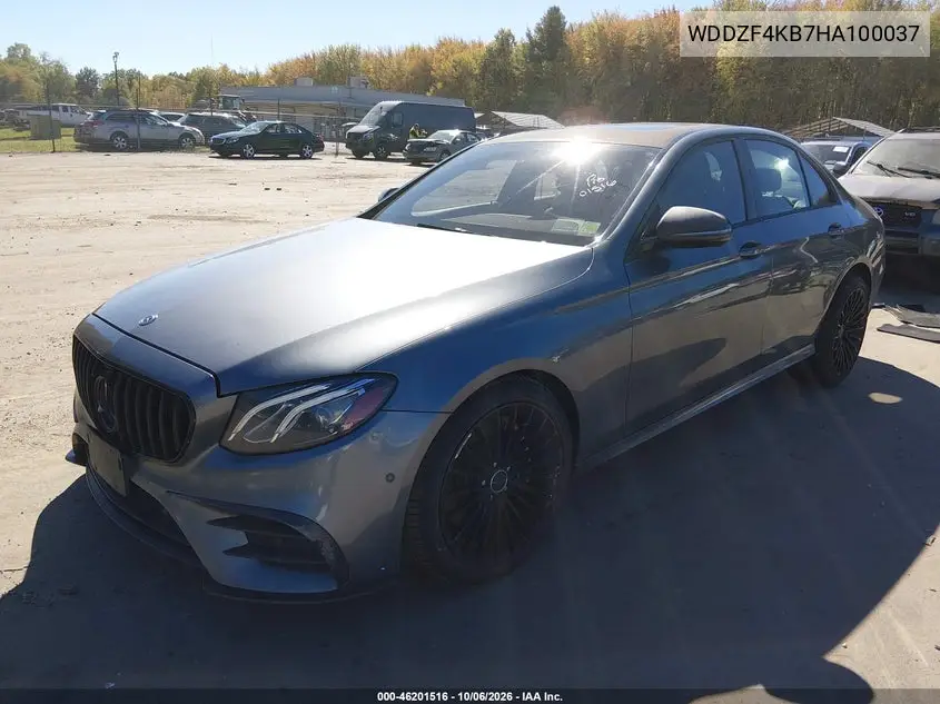 2017 MERCEDES E-KLASSE VIN WDDZF4KB7HA100037 — фото 2