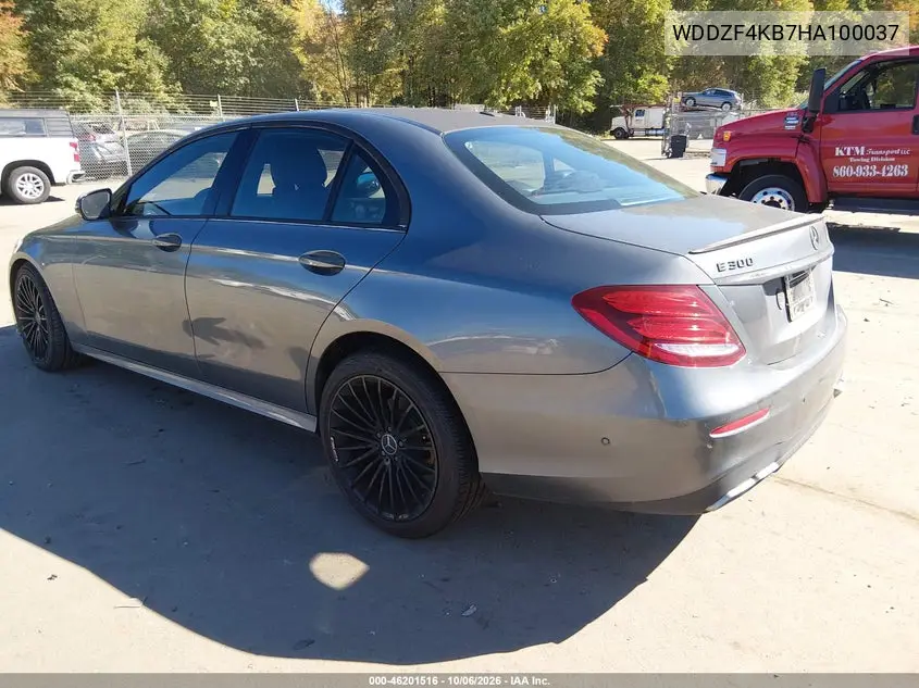 2017 MERCEDES E-KLASSE VIN WDDZF4KB7HA100037 — фото 3