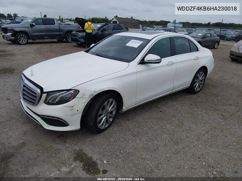 2017 MERCEDES E-KLASSE VIN WDDZF4KB6HA230018 — фото 2
