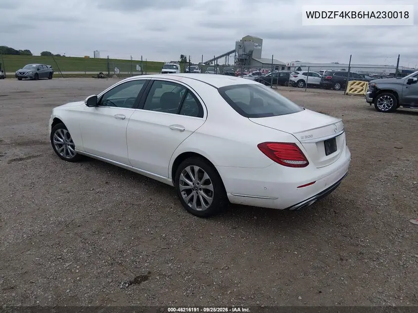 2017 MERCEDES E-KLASSE VIN WDDZF4KB6HA230018 — фото 3