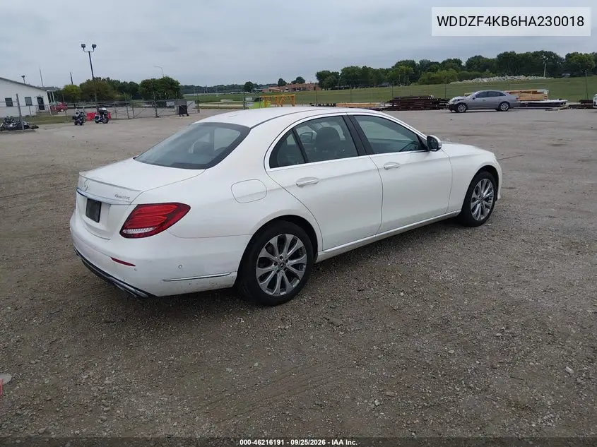 2017 MERCEDES E-KLASSE VIN WDDZF4KB6HA230018 — фото 4