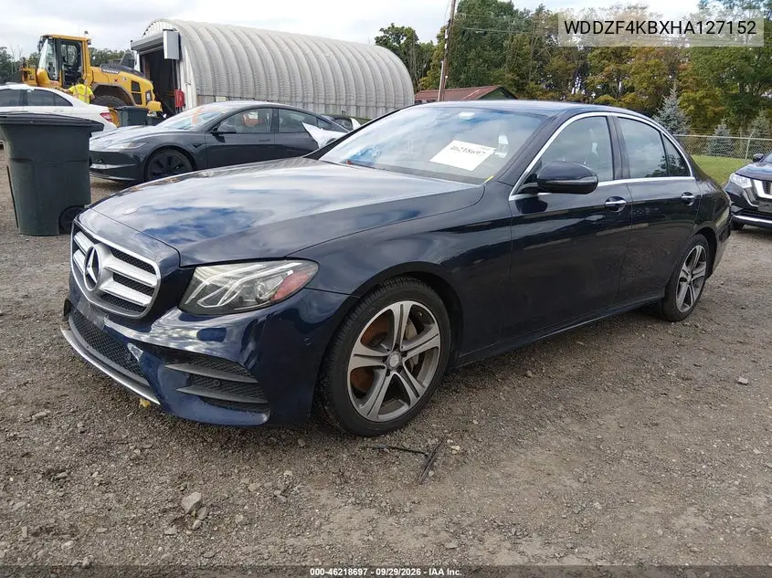 2017 MERCEDES E-KLASSE VIN WDDZF4KBXHA127152 — фото 2