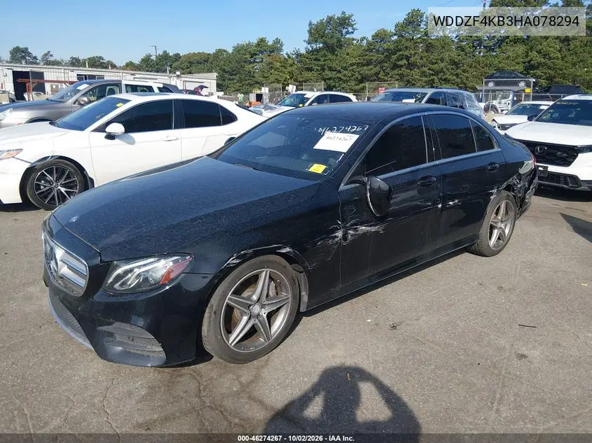 2017 MERCEDES E-KLASSE VIN WDDZF4KB3HA078294 — фото 2