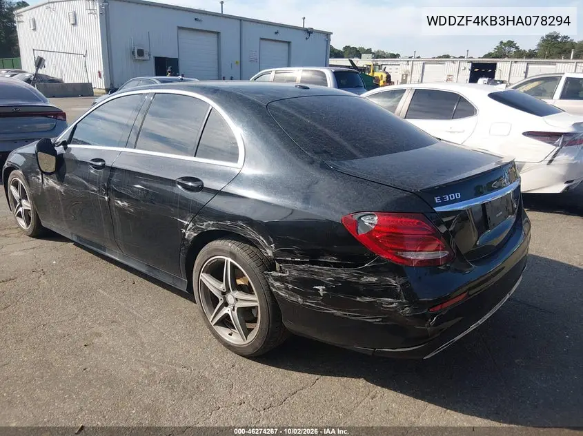 2017 MERCEDES E-KLASSE VIN WDDZF4KB3HA078294 — фото 3