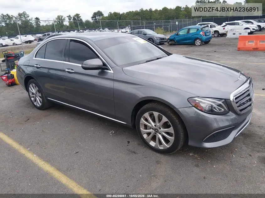 MERCEDES E-KLASSE 2017, VIN WDDZF4JBXHA236891