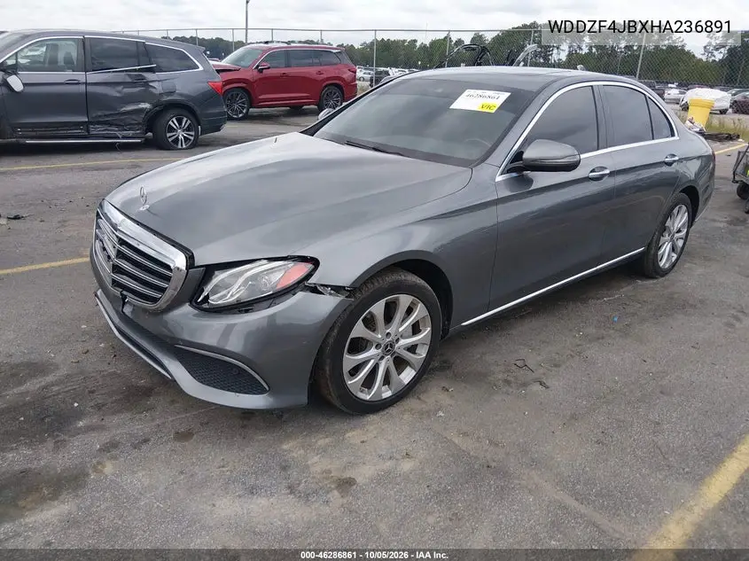 2017 MERCEDES E-KLASSE VIN WDDZF4JBXHA236891 — фото 2