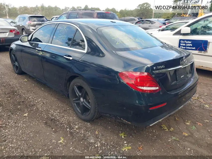 2017 MERCEDES E-KLASSE VIN WDDZF4KB9HA017080 — фото 3