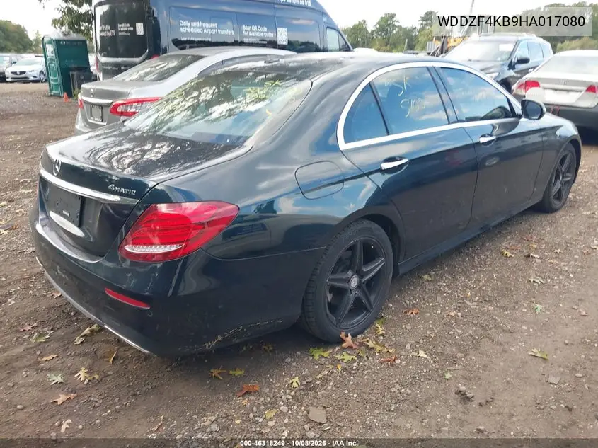 2017 MERCEDES E-KLASSE VIN WDDZF4KB9HA017080 — фото 4
