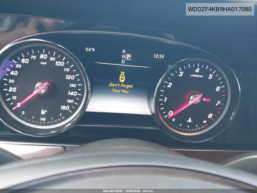 2017 MERCEDES E-KLASSE VIN WDDZF4KB9HA017080 — фото 7
