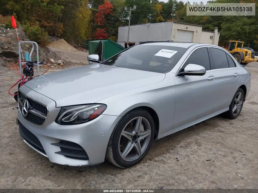 2017 MERCEDES E-KLASSE VIN WDDZF4KB5HA105138 — фото 2