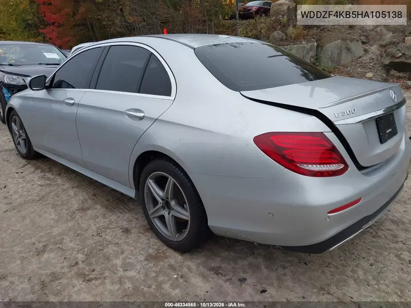 2017 MERCEDES E-KLASSE VIN WDDZF4KB5HA105138 — фото 3