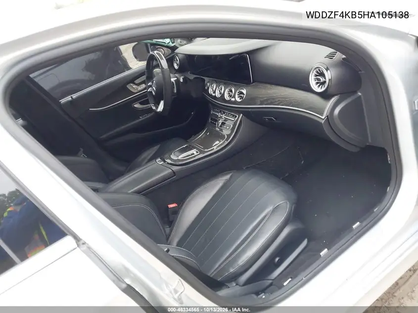 2017 MERCEDES E-KLASSE VIN WDDZF4KB5HA105138 — фото 5