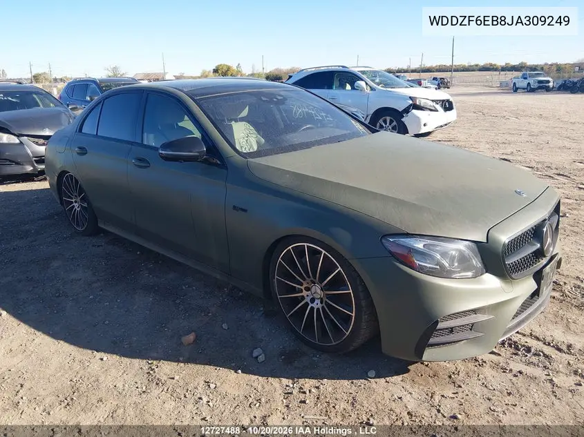 MERCEDES E-KLASSE 2018, VIN WDDZF6EB8JA309249