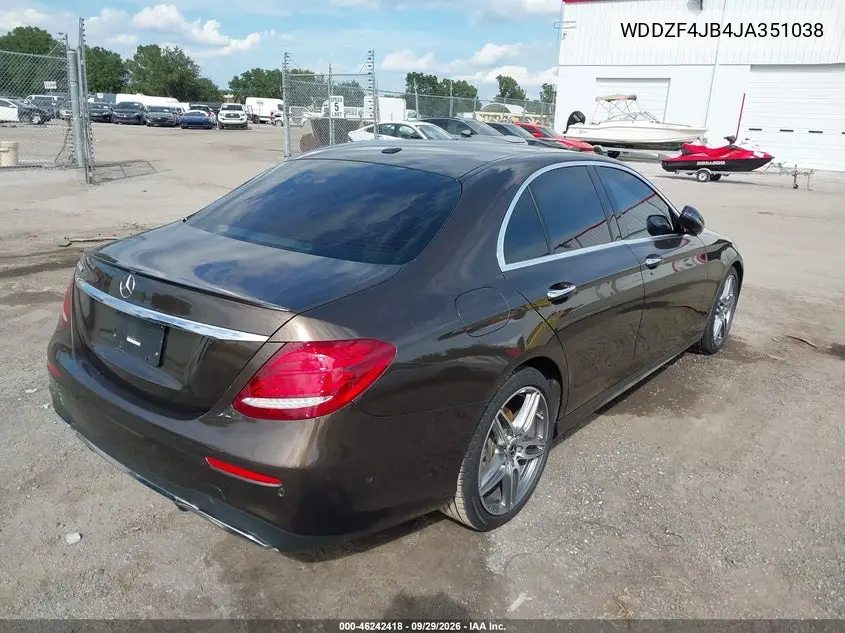 2018 MERCEDES E-KLASSE VIN WDDZF4JB4JA351038 — фото 4
