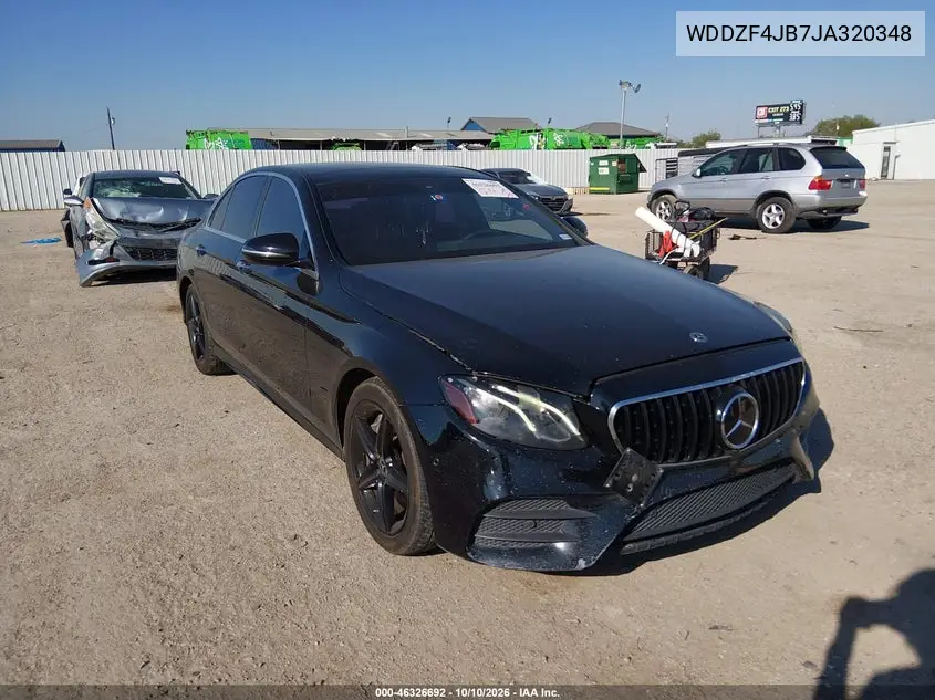 MERCEDES E-KLASSE 2018, VIN WDDZF4JB7JA320348