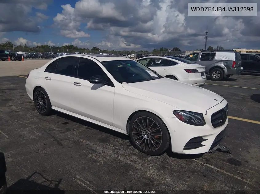 MERCEDES E-KLASSE 2018, VIN WDDZF4JB4JA312398