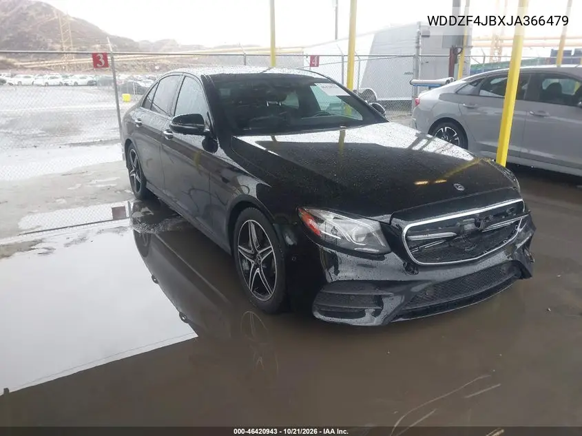MERCEDES E-KLASSE 2018, VIN WDDZF4JBXJA366479
