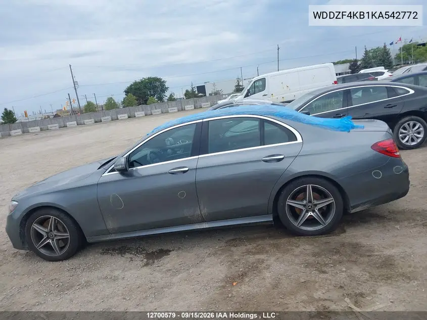 2019 MERCEDES E-KLASSE VIN WDDZF4KB1KA542772 — фото 14