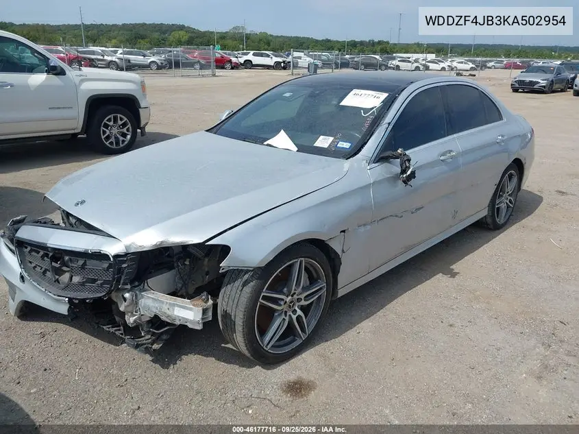 2019 MERCEDES E-KLASSE VIN WDDZF4JB3KA502954 — фото 2