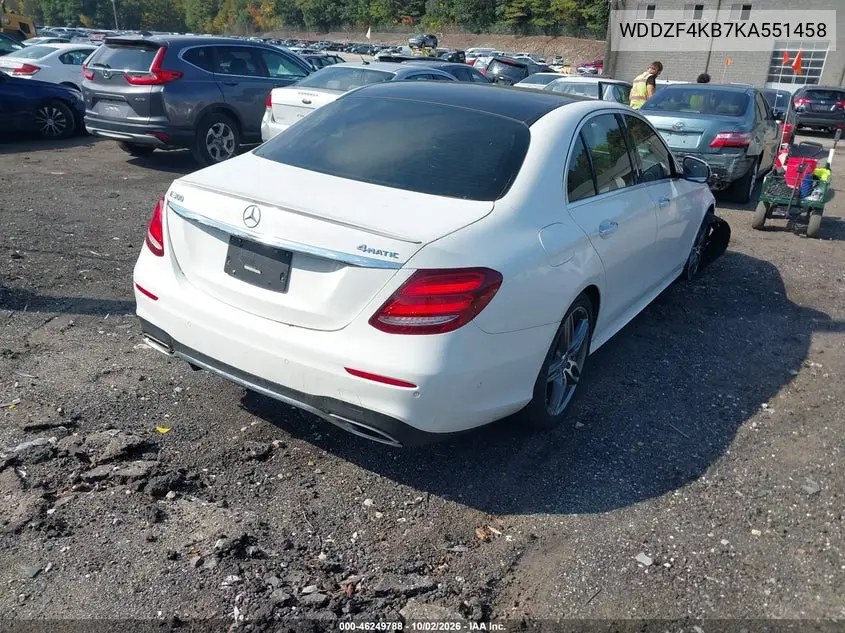 2019 MERCEDES E-KLASSE VIN WDDZF4KB7KA551458 — фото 4