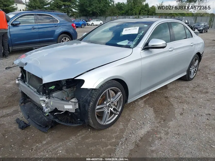 2019 MERCEDES E-KLASSE VIN WDDZF6JBXKA572365 — фото 2