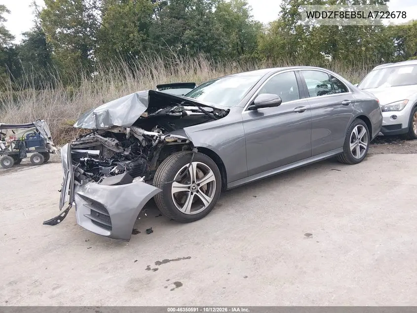 2020 MERCEDES E-KLASSE VIN WDDZF8EB5LA722678 — фото 2