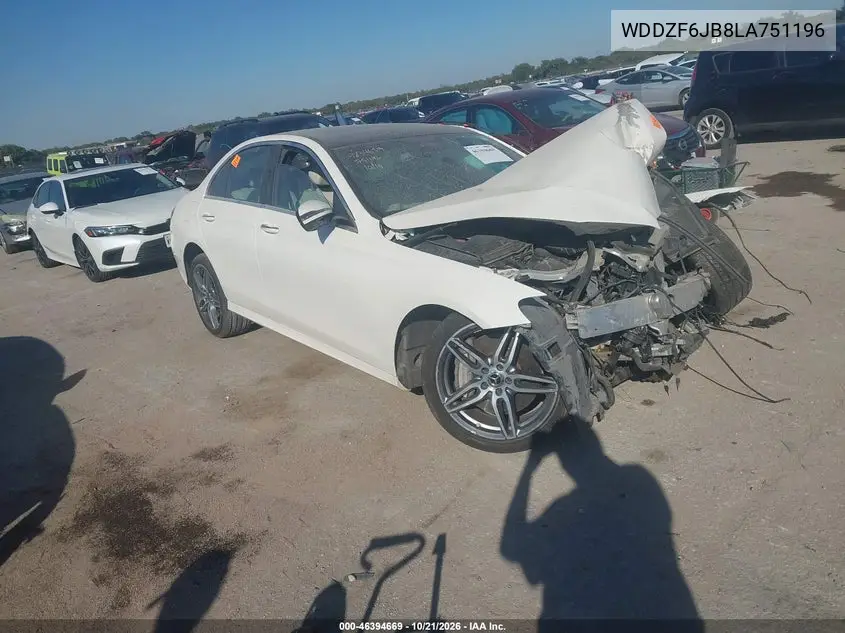 MERCEDES E-KLASSE 2020, VIN WDDZF6JB8LA751196
