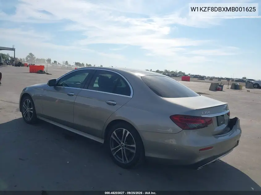 2021 MERCEDES E-KLASSE VIN W1KZF8DBXMB001625 — фото 3