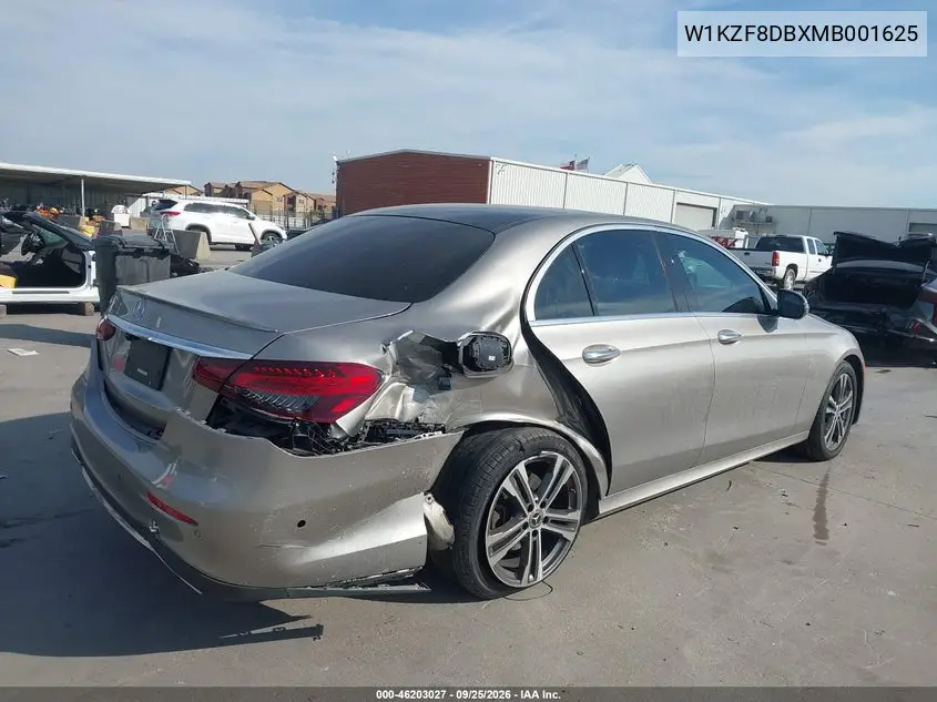 2021 MERCEDES E-KLASSE VIN W1KZF8DBXMB001625 — фото 4