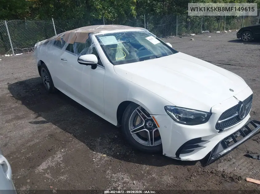 MERCEDES E-KLASSE 2021, VIN W1K1K5KB8MF149615