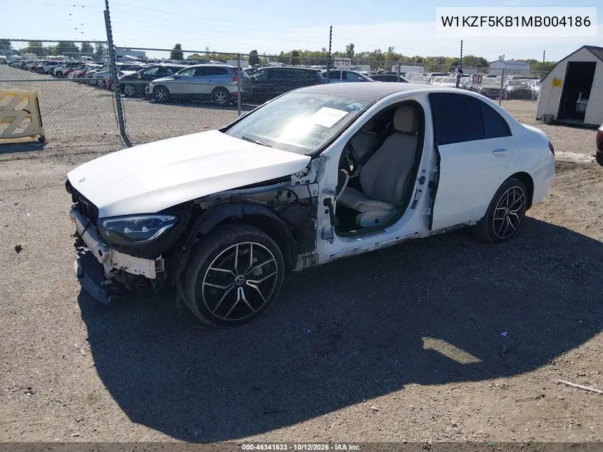 2021 MERCEDES E-KLASSE VIN W1KZF5KB1MB004186 — фото 2