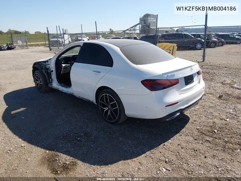 2021 MERCEDES E-KLASSE VIN W1KZF5KB1MB004186 — фото 3