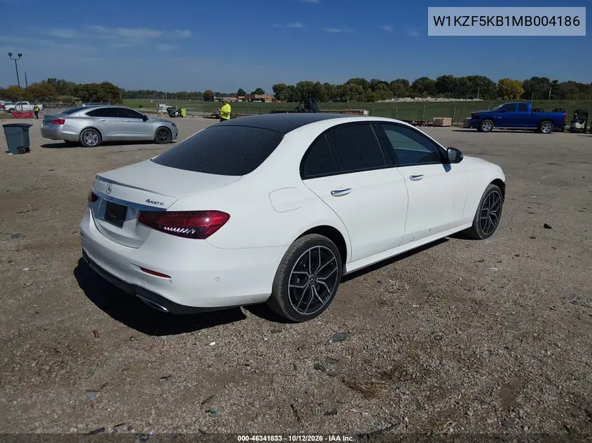 2021 MERCEDES E-KLASSE VIN W1KZF5KB1MB004186 — фото 4