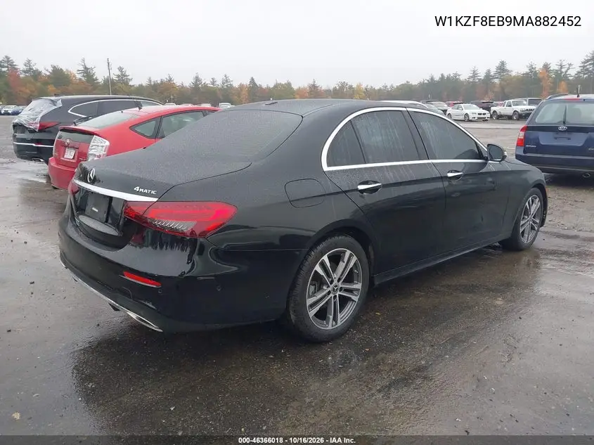 2021 MERCEDES E-KLASSE VIN W1KZF8EB9MA882452 — фото 4