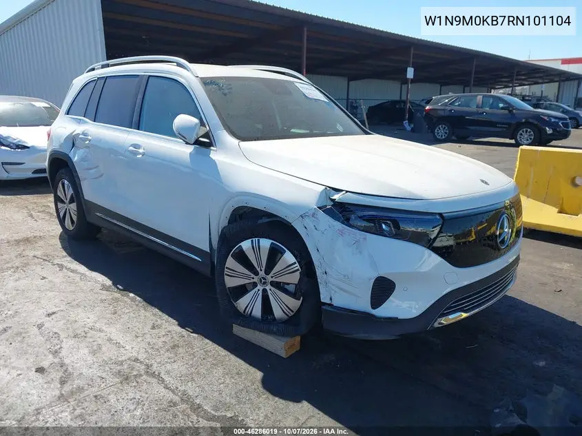 MERCEDES EQB 2024, VIN W1N9M0KB7RN101104