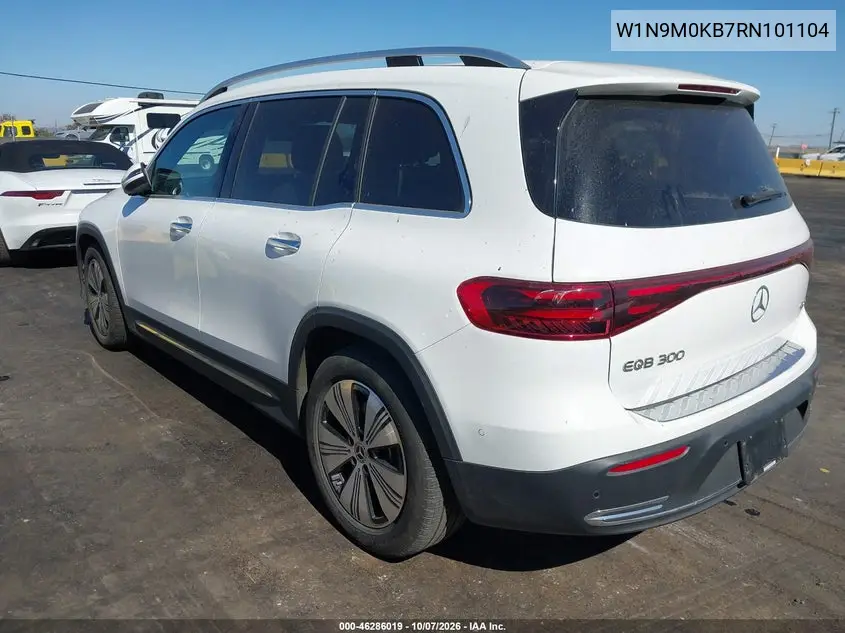 2024 MERCEDES EQB VIN W1N9M0KB7RN101104 — фото 3