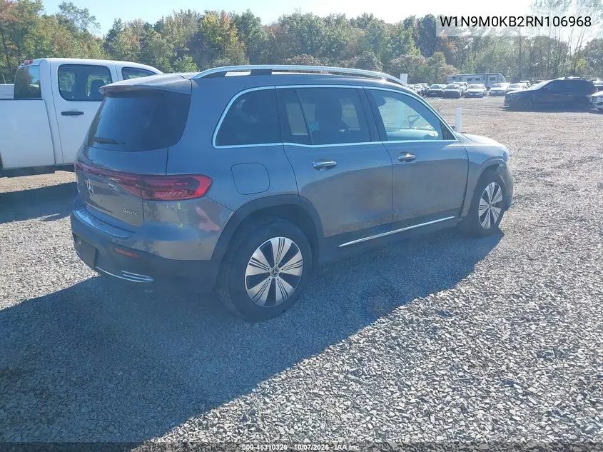 2024 MERCEDES EQB VIN W1N9M0KB2RN106968 — фото 4