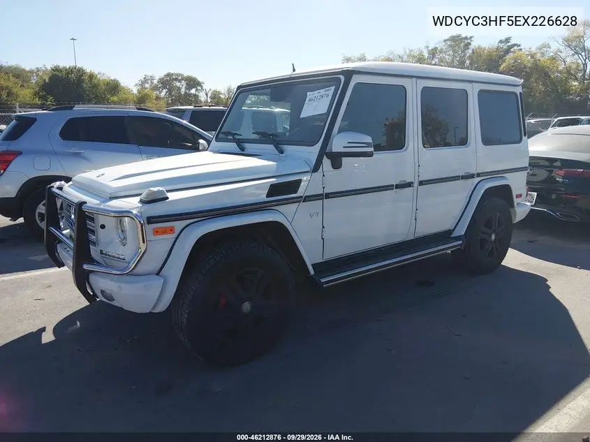 2014 MERCEDES G-KLASSE VIN WDCYC3HF5EX226628 — фото 2