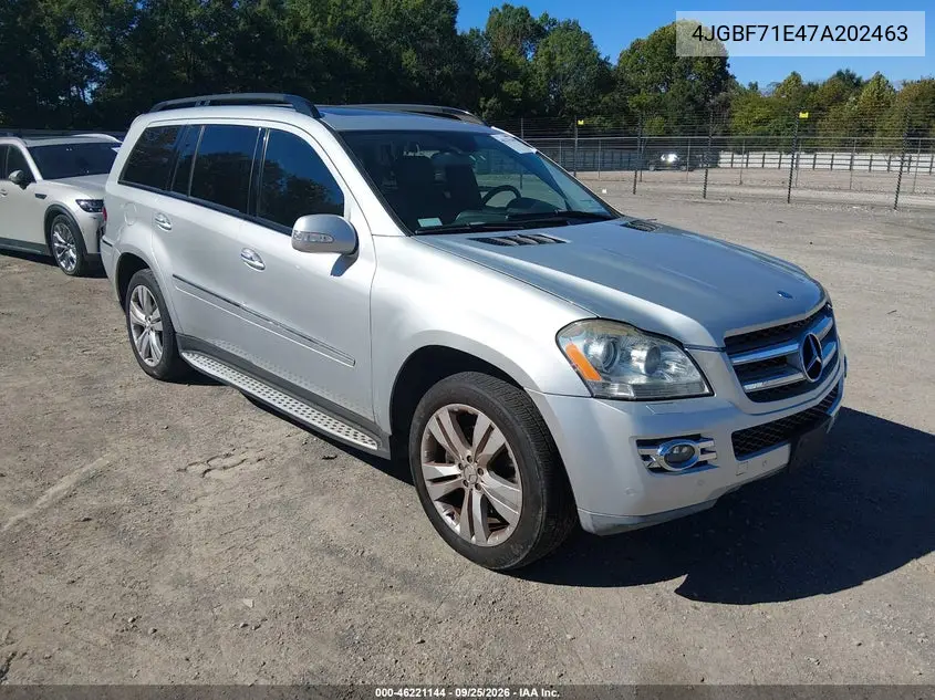 MERCEDES GL-KLASSE 2007, VIN 4JGBF71E47A202463