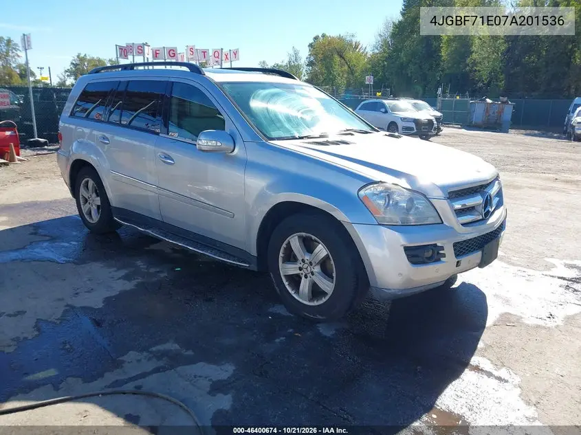 MERCEDES GL-KLASSE 2007, VIN 4JGBF71E07A201536