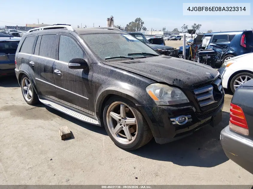 MERCEDES GL-KLASSE 2008, VIN 4JGBF86E08A323314