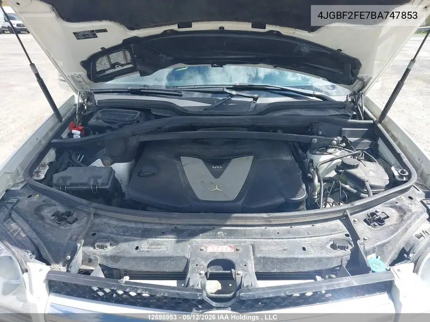 2011 MERCEDES GL-KLASSE VIN 4JGBF2FE7BA747853 — фото 10