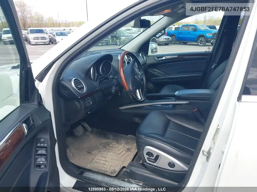 2011 MERCEDES GL-KLASSE VIN 4JGBF2FE7BA747853 — фото 5
