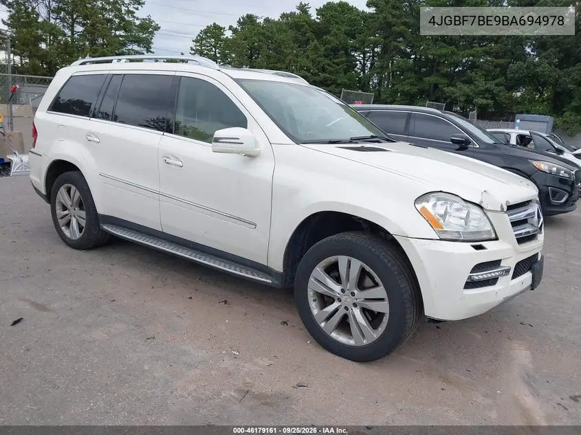 MERCEDES GL-KLASSE 2011, VIN 4JGBF7BE9BA694978