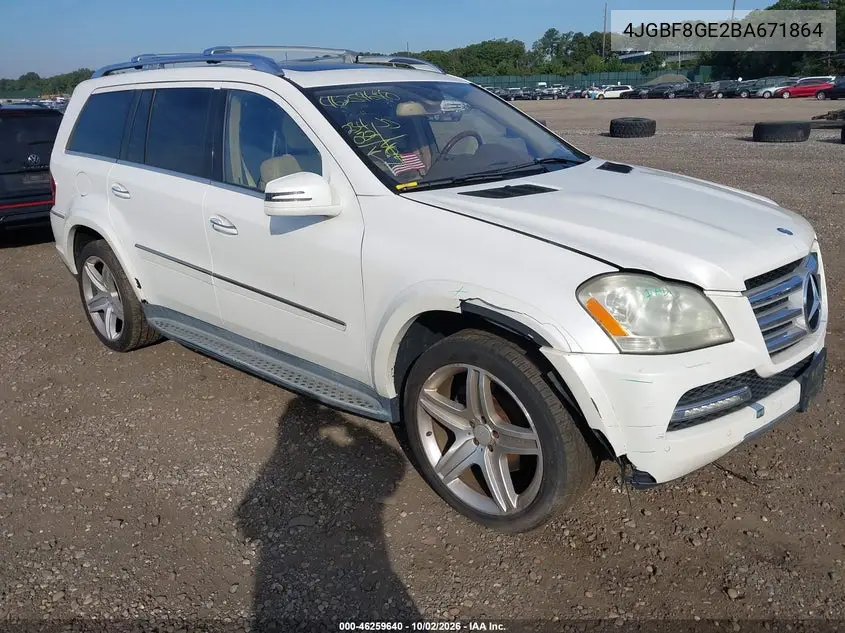 MERCEDES GL-KLASSE 2011, VIN 4JGBF8GE2BA671864