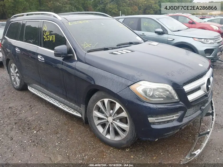 MERCEDES GL-KLASSE 2014, VIN 4JGDF7CE2EA286866