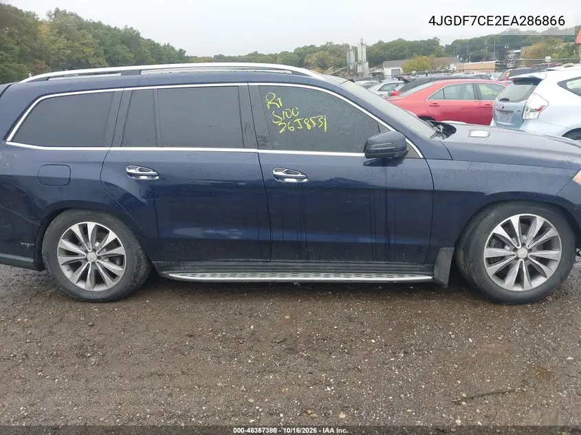2014 MERCEDES GL-KLASSE VIN 4JGDF7CE2EA286866 — фото 12