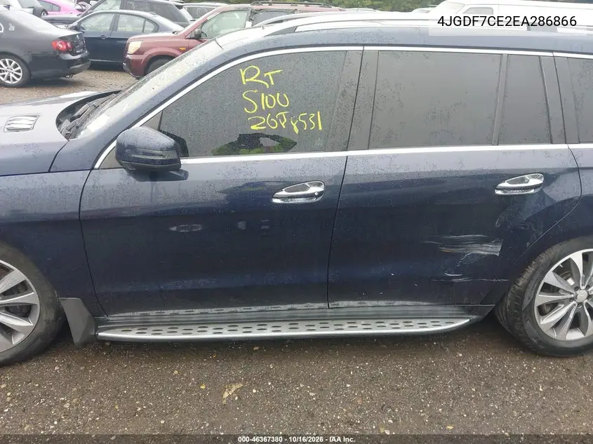 2014 MERCEDES GL-KLASSE VIN 4JGDF7CE2EA286866 — фото 13