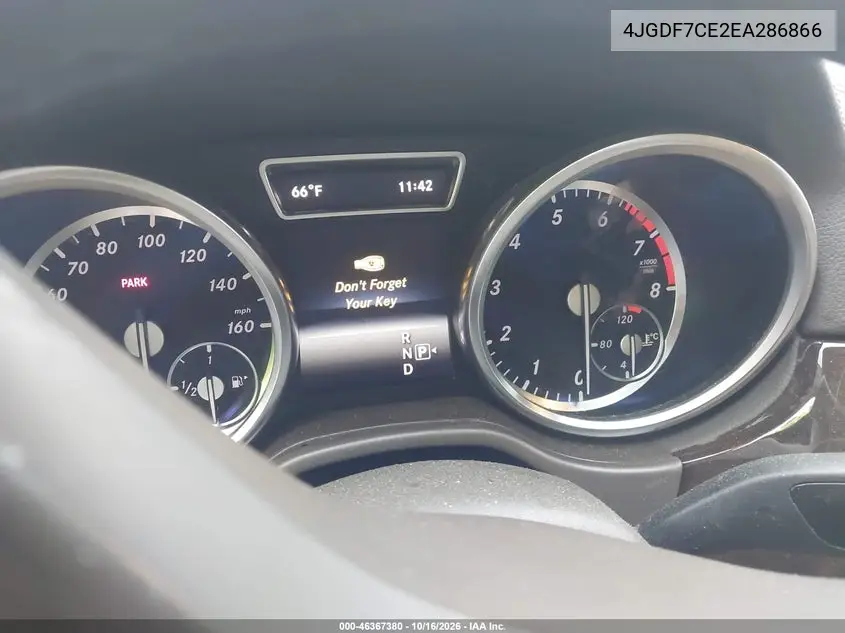2014 MERCEDES GL-KLASSE VIN 4JGDF7CE2EA286866 — фото 14